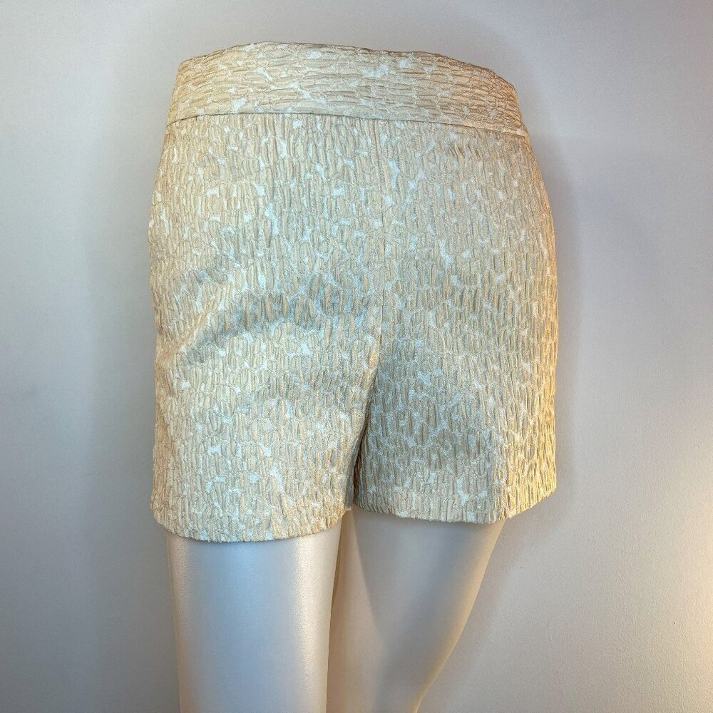 EXPRESS Women's Peach/White Crinkled Mini Shorts - NWT